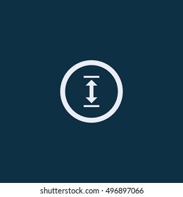 up and down arrows icon.Vector illustration