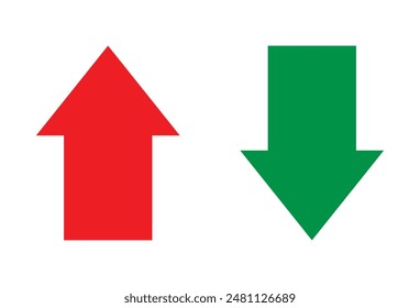 Up and Down Arrows vector icon isolated on white background, Up and Down Arrows logo design. Vector illustration. Eps file 93.