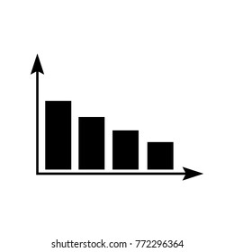Down chart icon. Strategy managment Icon. Premium quality graphic design. Signs, symbols collection, simple icon for websites, web design, mobile app on white background