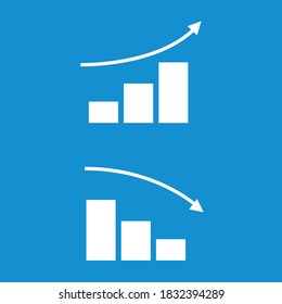 Up and Down chart statistic stock economy recession