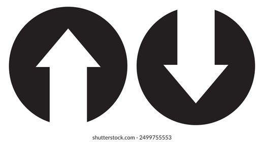 Up down coloring arrows. Up and Down Arrow Icon. Vector Icon Illustration. Arrow up and down banner White background. Up and down arrow vector.EPS 10.