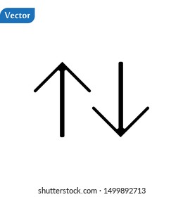 Up and Down direction icons on white background. eps10