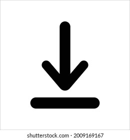 vector de diseño de icono de dirección descendente