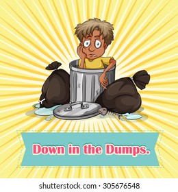 Down in the dumps illustration