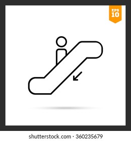 Down escalator