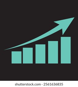 Up and down graph chart vector icon set. growth increase and decrease sign. economy rise and decline symbol. upward or downward trend bar chart icon. profit and loss statistics. 