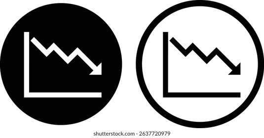 down graph  graph line chart data visualization minimalist vector illustration of a heart