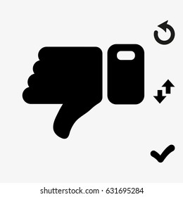 down hand icon