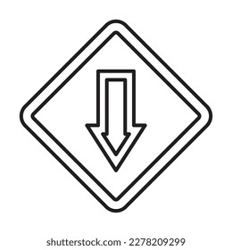 Down Icon Design For Personal And Commercial Use