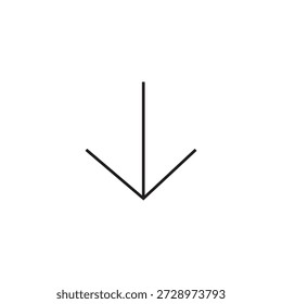 ícone para baixo ilustração elemento design
