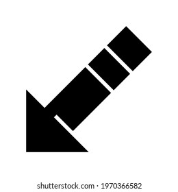 down icon or logo isolated sign symbol vector illustration - high quality black style vector icons
