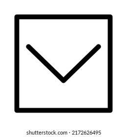 down icon or logo isolated sign symbol vector illustration - high quality black style vector icons
