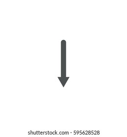 down icon. sign design