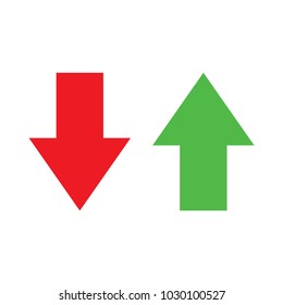 Green Red Arrow Down Stock Vector (Royalty Free) 199965632 | Shutterstock