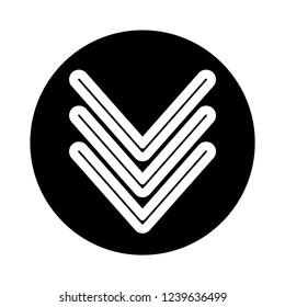 down icon vector
