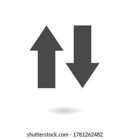Up Down icon vector eps 10