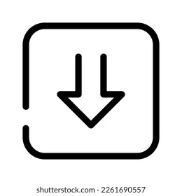 Down Icon Vector Symbol Design Illustration