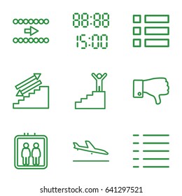 Down icons set.  