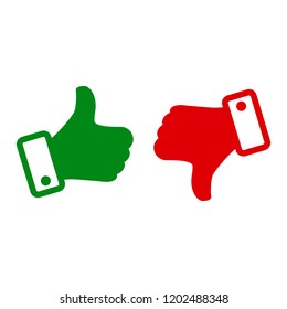 Up and down index finger sign - for stock