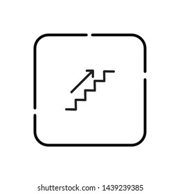 Down the ladder vector icon