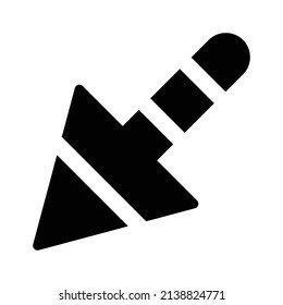 Down Left Arrow Icon.Arrow Icon in trendy flat style isolated. Arrow symbol for your web site design, logo, app, UI. Vector illustration