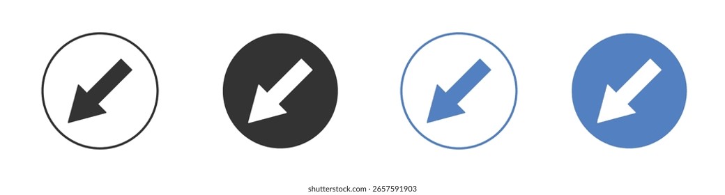 Diseños gráficos de logotipo de icono abajo a la izquierda