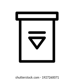 down lift icon or logo isolated sign symbol vector illustration - high quality black style vector icons
