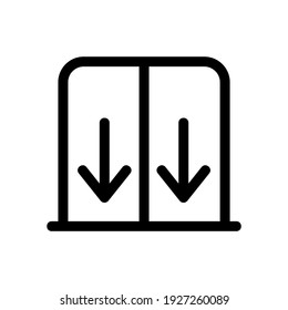 icono de elevación baja o logotipo símbolo de signo aislado ilustración vectorial de alta calidad iconos vectoriales de estilo negro
