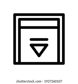 icono de elevación baja o logotipo símbolo de signo aislado ilustración vectorial de alta calidad iconos vectoriales de estilo negro
