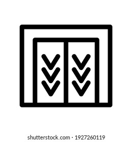 Abhubsymbol oder Logo einzeln auf Zeichen, Vektorgrafik - hochwertige Vektorsymbole mit schwarzem Hintergrund
