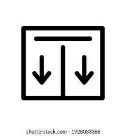 icono de elevación baja o logotipo símbolo de signo aislado ilustración vectorial de alta calidad iconos vectoriales de estilo negro
