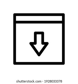 Abhubsymbol oder Logo einzeln auf Zeichen, Vektorgrafik - hochwertige Vektorsymbole mit schwarzem Hintergrund
