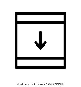 icono de elevación baja o logotipo símbolo de signo aislado ilustración vectorial de alta calidad iconos vectoriales de estilo negro
