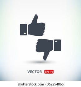 up and down, like icon. One of set web icons