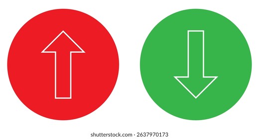 Up and down long arrows, Long arrow vector icon. vector illustration. Up and down long arrows, Long arrow vector icon. vector illustration. eps 10