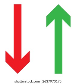 Up and down long arrows, Long arrow vector icon. vector illustration. Up and down long arrows, Long arrow vector icon. vector illustration. eps 10
