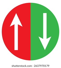 Up and down long arrows, Long arrow vector icon. vector illustration. Up and down long arrows, Long arrow vector icon. vector illustration. eps 10