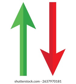 Up and down long arrows, Long arrow vector icon. vector illustration. Up and down long arrows, Long arrow vector icon. vector illustration. eps 10