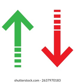 Up and down long arrows, Long arrow vector icon. vector illustration. Up and down long arrows, Long arrow vector icon. vector illustration. eps 10