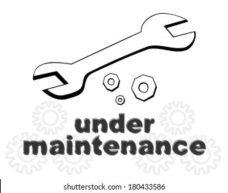 Down for maintenance website page message