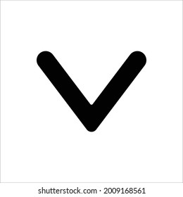 down pointer icon design vector