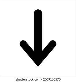down pointer icon design vector