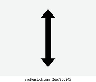 Up Down Pointer Icon Scroll Gesture Point Pointing Page Upward Downward Navigation Direction Swipe North South Sign Symbol Graphic Illustration Path