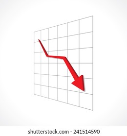 down red arrow