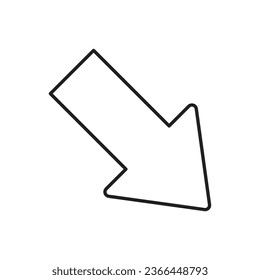 down right. illustration graphic of down right