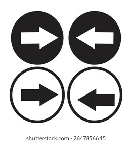 up down and right left arrow navigation direction vector design eps 10 