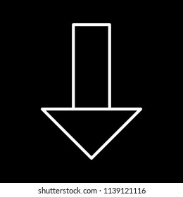 Down Seo Icon