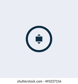 Up and down slider icon.Vector illustation
