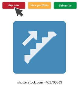 Down staircase Icon Vector