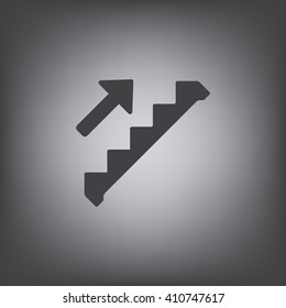 Down staircase Icon Vector